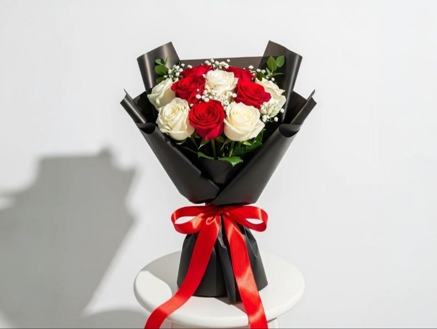 10 Red Love Roses