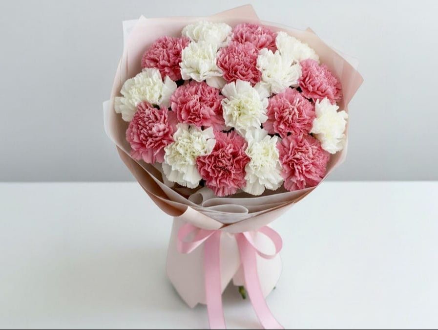 Blush Whisper Carnation Bouquet
