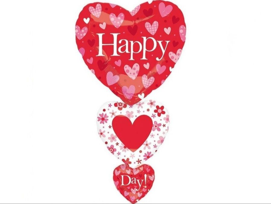 Valentine Stacker Supershape Foil Balloon