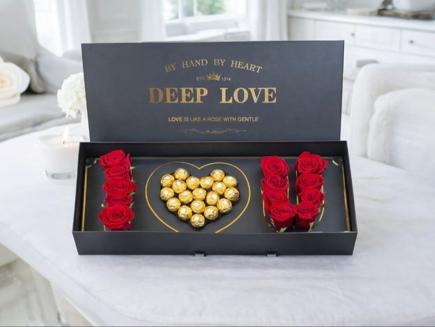 Ferrero Deep Love Red Rose Box