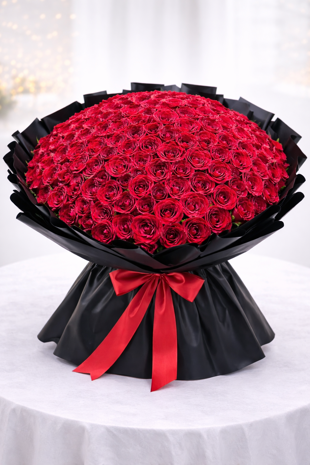 Grand Red Rose Bouquet – 250 Roses Luxury Surprise