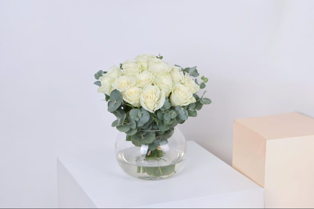 White Cute Vase