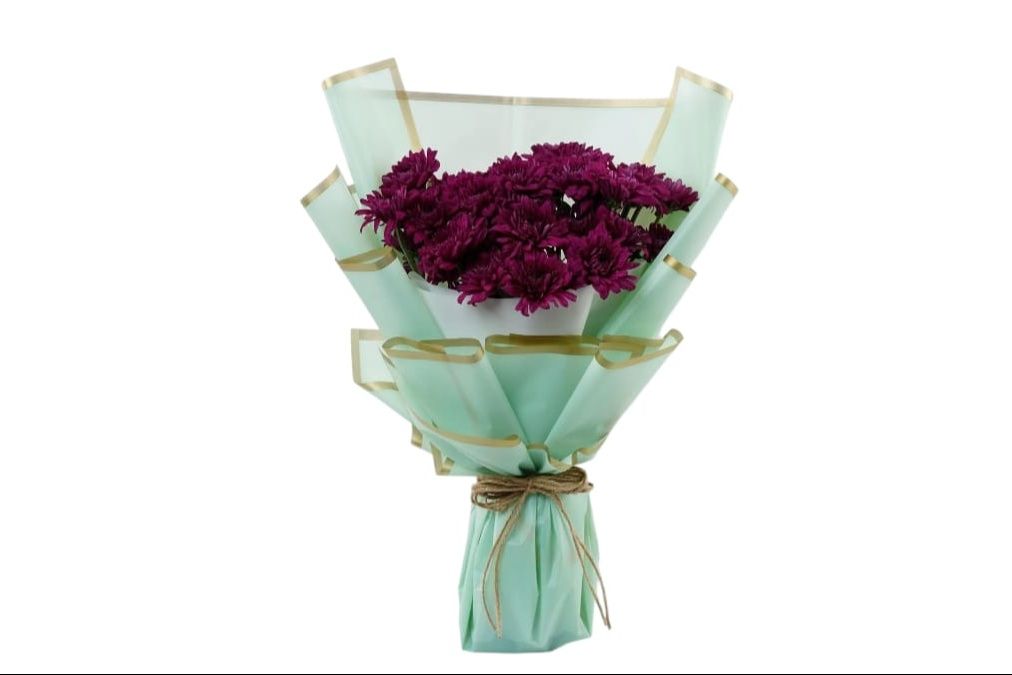 5 Pieces Purple Chrysanthemum