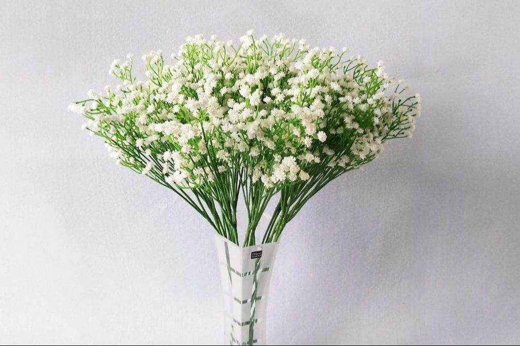 White Gypsum Vase