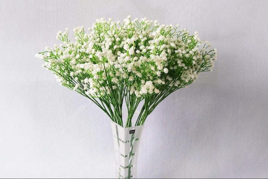 White Gypsum Vase