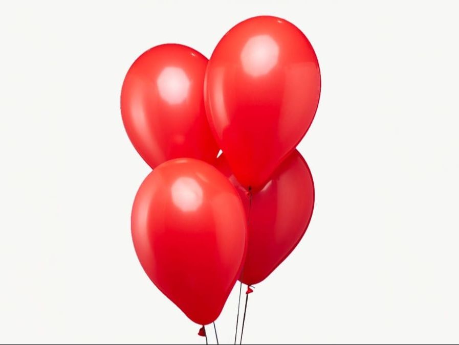 Red Balloons (4 Pieces)