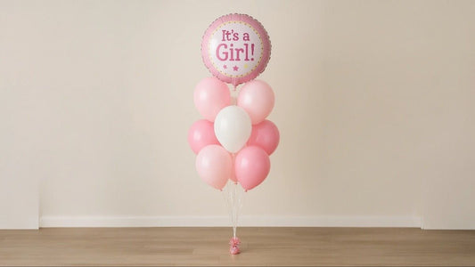 It's A Girl Balloons seat