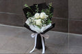 3 White Rose with Black Cover