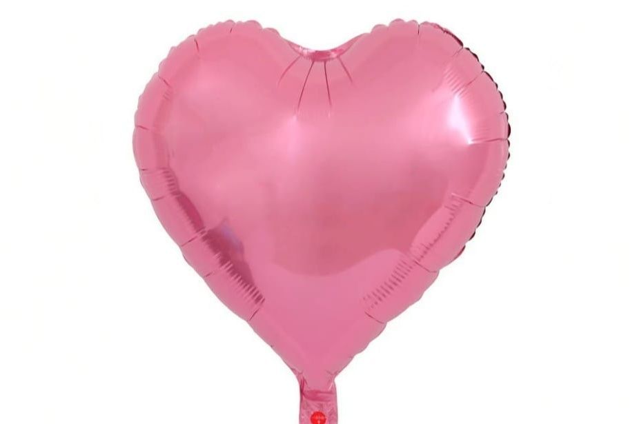 single pink hard  balloons