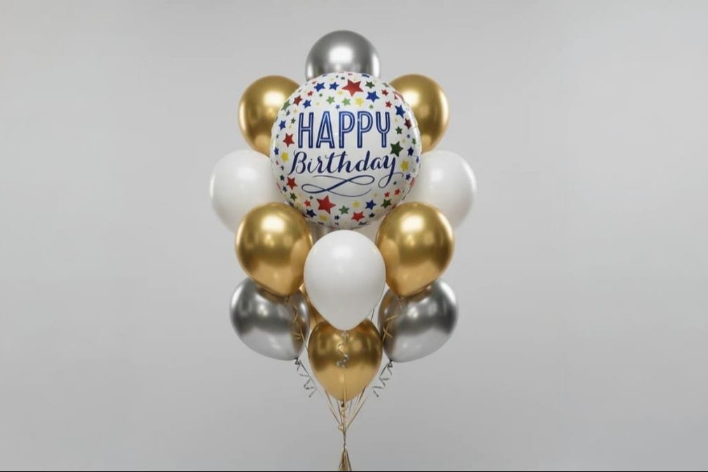 happy  birthday smile balloons