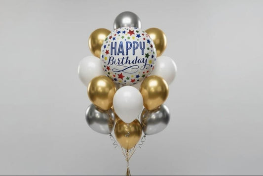 happy  birthday smile balloons