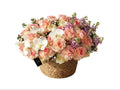 The Blush Garden Flowers Basket