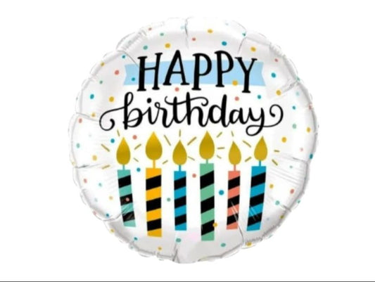 Single Birthday Foil Candle Balloon