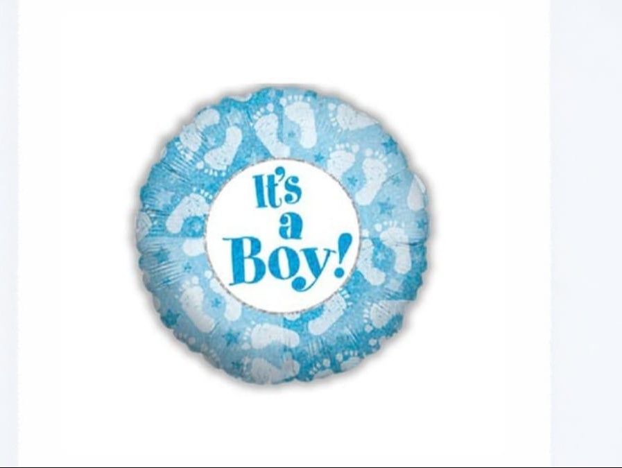 A Boy Footprints Balloon