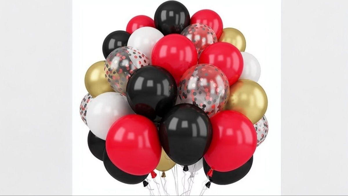 25 Mix balloons love seat