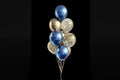 Cobalt Blue and Gold Balloon Bouquet