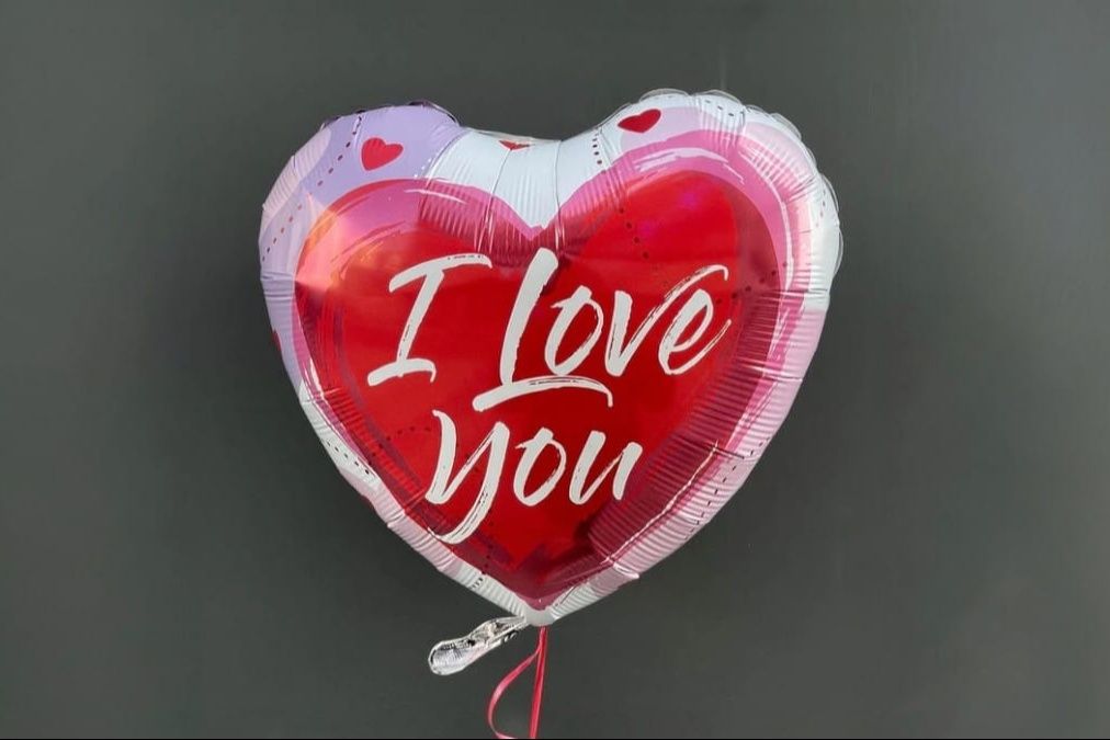 single love foil balloons hard