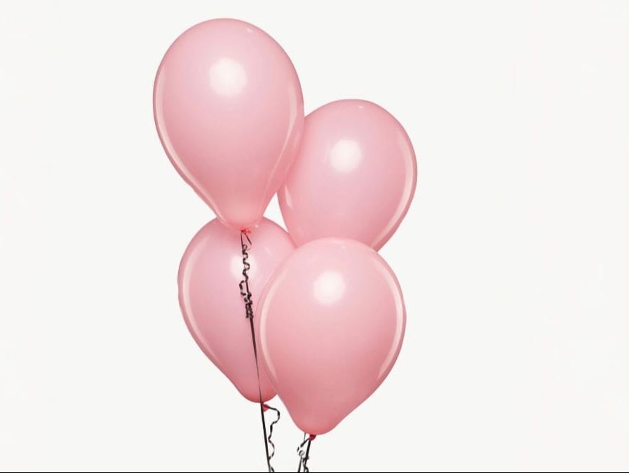 Pink balloons 4 pieces