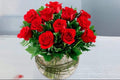 Red Love Flower Vase