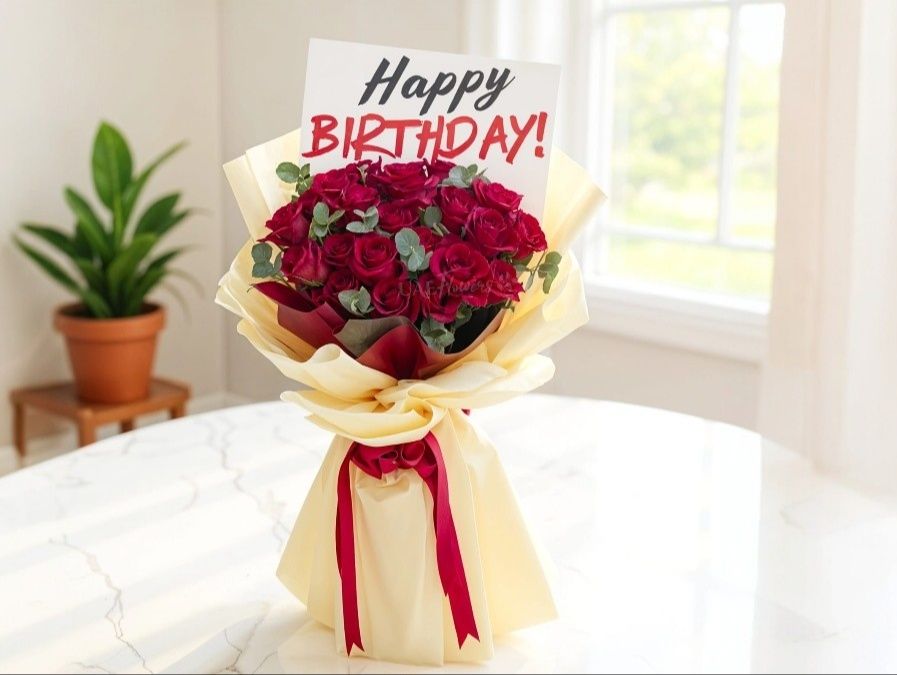 Happy birthday flower to you