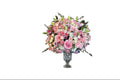 Light Pink Blooms Flower Arrangement with Lily Vase