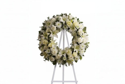 Classic Sympathy Wreath – Premium Funeral Flower Tribute