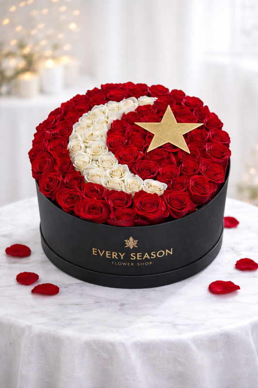 Crescent & Star Rose Box – Signature Black Edition