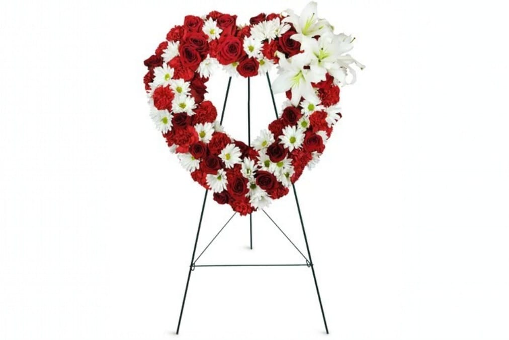 Everlasting Love Heart Wreath – Funeral Heart Tribute