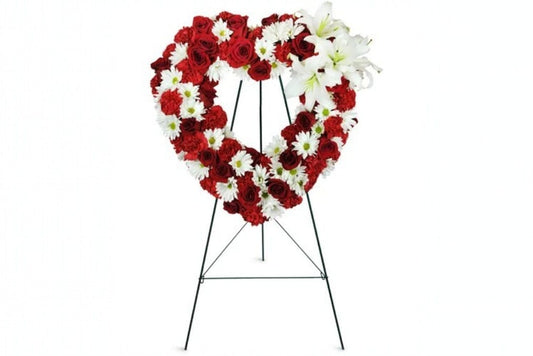 Everlasting Love Heart Wreath – Funeral Heart Tribute