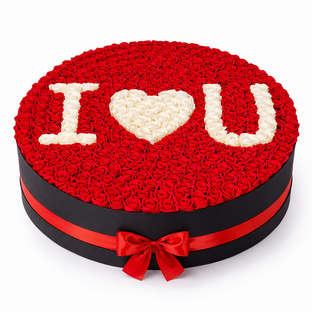 I Love You Grand Rose Round Arrangement (249 Roses)