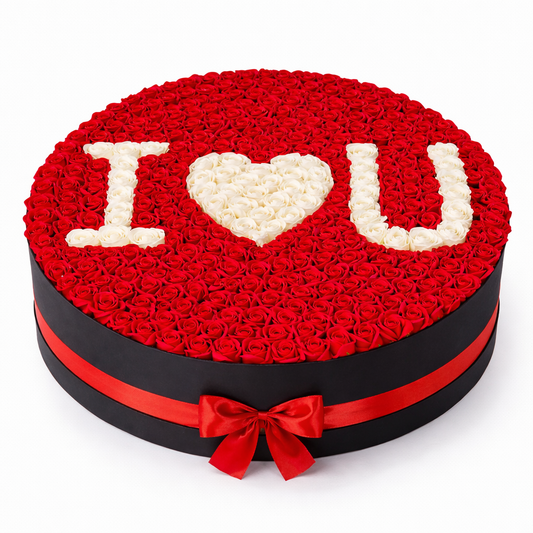I Love You Grand Rose Round Arrangement (249 Roses)