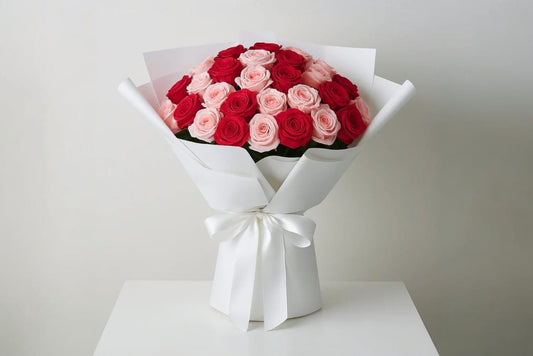Light Pink Roses – Luxury Large Bouquet