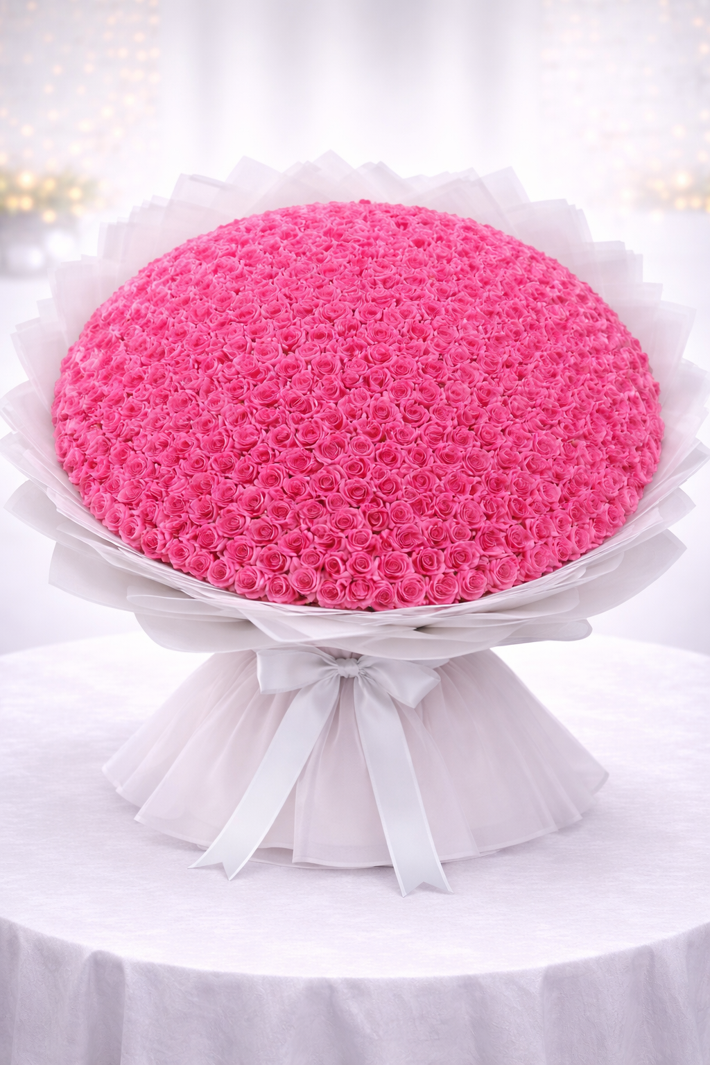 Pink Rose Grand Bouquet – 600 Roses
