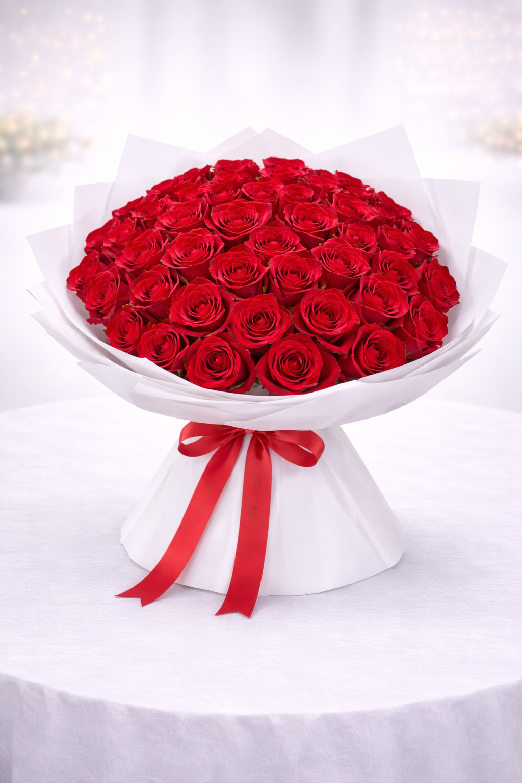 Red Rose Birthday Bouquet – 75 Roses