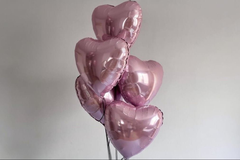 Pink Heart Balloons