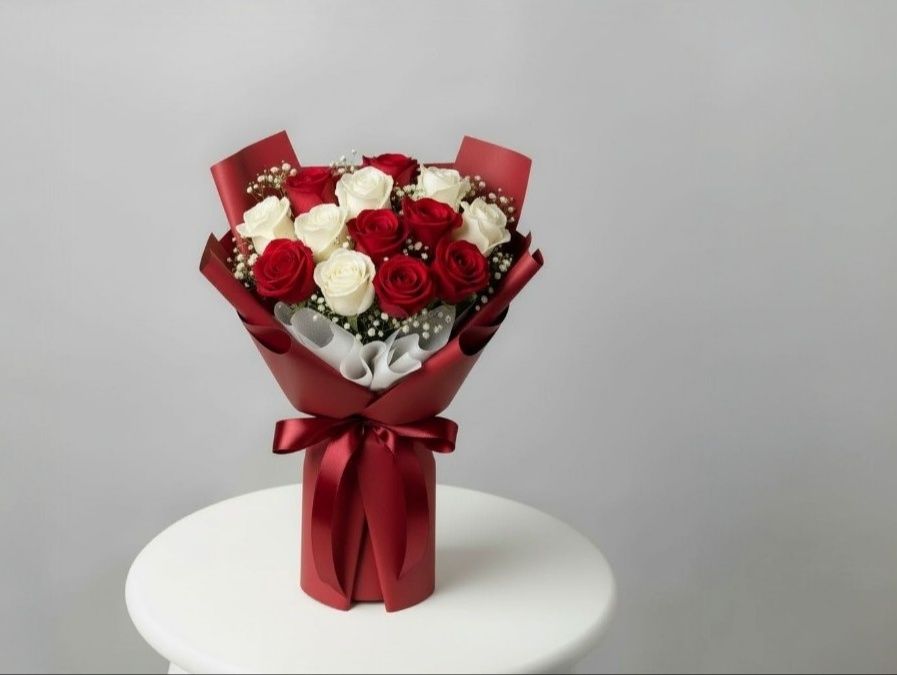 Red and White Rose Dubai