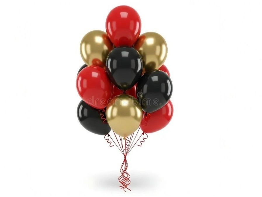 Golden Love Balloons Seat 12