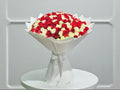 Red & White Roses Bouquet