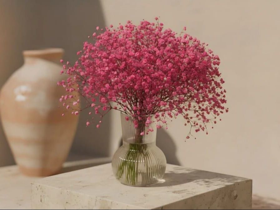Pink Gypsum Vase