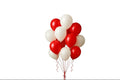 Red and White Helium Balloons