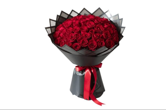 Romantic 35-Piece Red Rose Bouquet