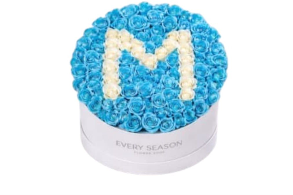 Blue Letter Heart Box
