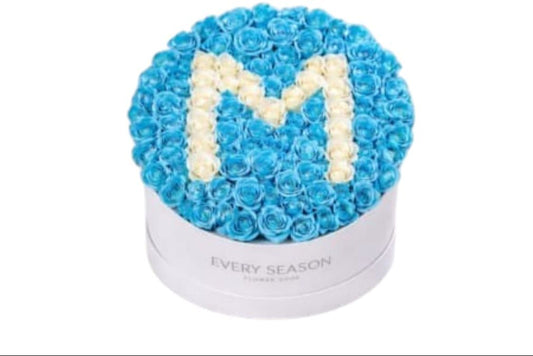 Blue Letter Heart Box