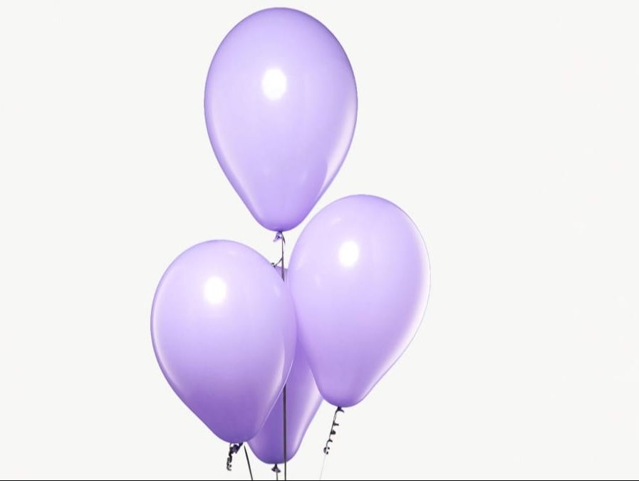 Purple balloons 4 pieces