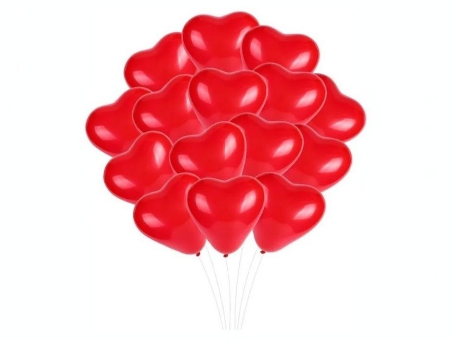 20 Red hard balloons