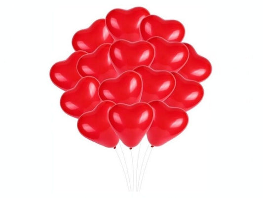 20 Red hard balloons