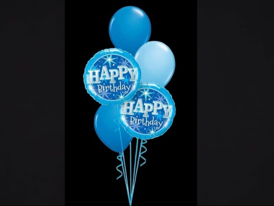 1 Seat Blue Balloons