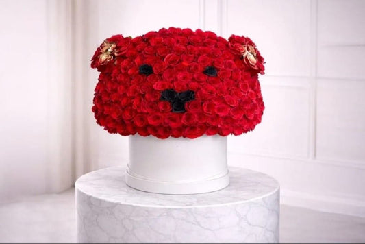 Red Box of Flowers