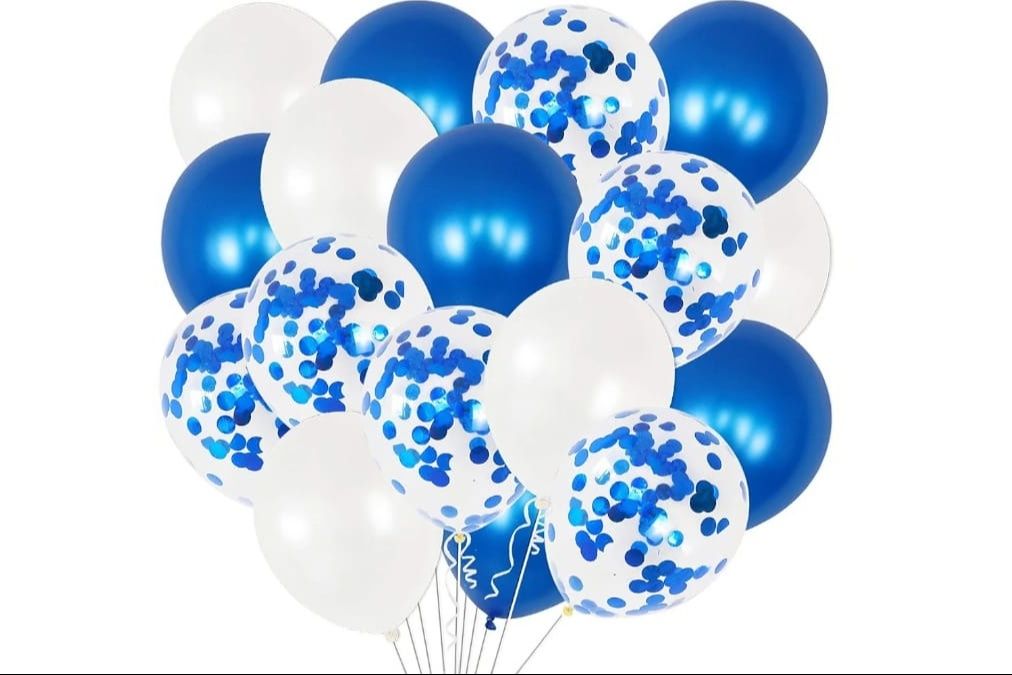 Blue balloons set
