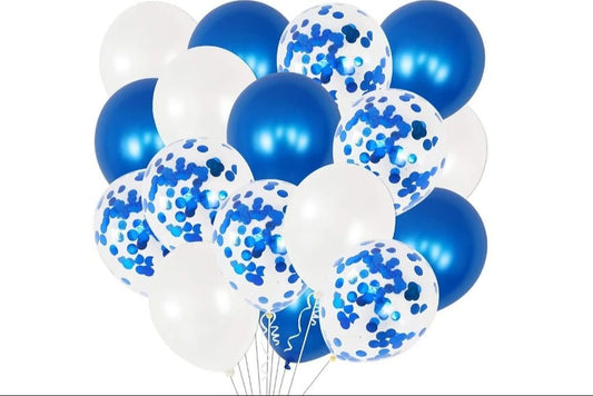Blue balloons set